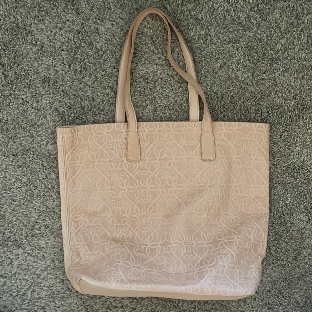 Alex & Ani natural leather tote